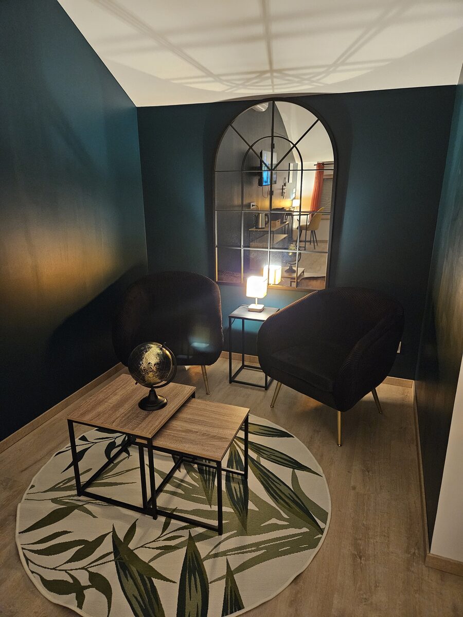 Coin salon de la chambre Maine